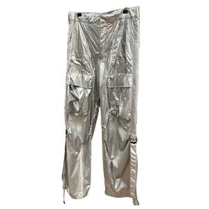 Lightweight Silver Cargo Pants
